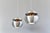 Ufo pendant lights by bertrand balas for raak amsterdam circa 1970s - brushed aluminium shades - takes e27 fitting bulbs -...