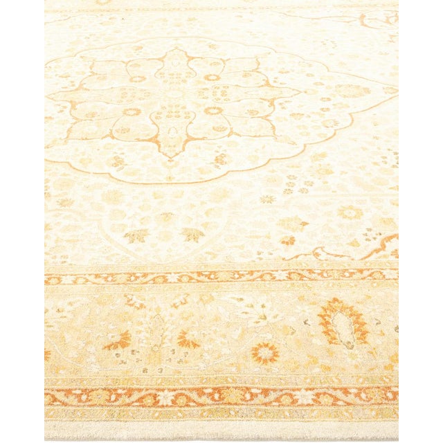 Mogul Collection Hand-Knotted Area Rug - Ivory 8' 2" x 10' 4" For Sale - Image 4 of 9