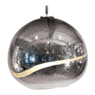 Solaris Pendant Light from the Vista Swirl Collection in Silver For Sale