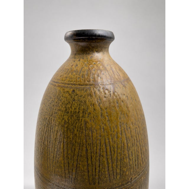 Large Vintage Swedish Stoneware Floor Vase by Arthur Andersson for Wallåkra, 1930s For Sale - Image 3 of 8
