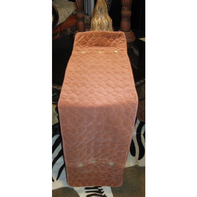 Bella Notte Linens Velvet Quilted 5' Sham in Rouge Luxurious, large pillow sham to beautifully anchor your Bella Notte...