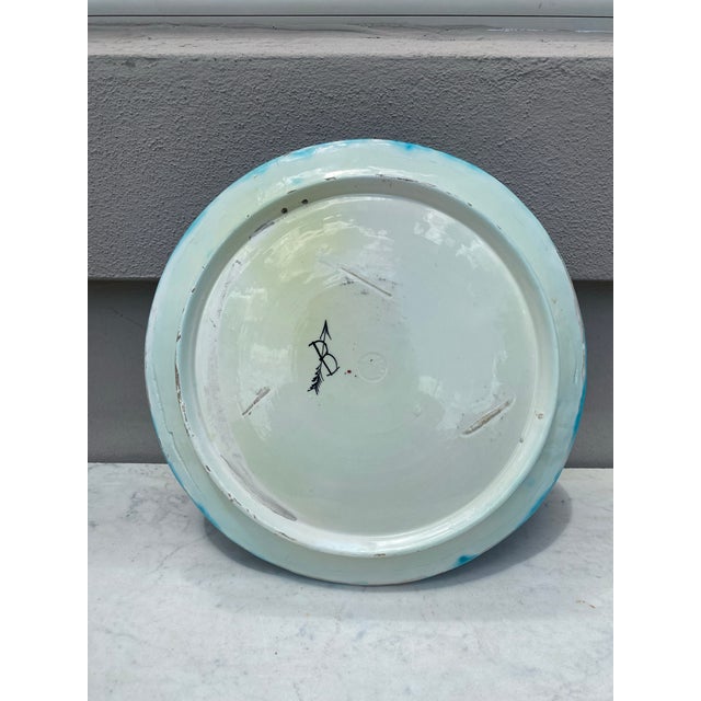Large 19th Century Majolica Lemons Wall Platter For Sale In Austin - Image 6 of 6