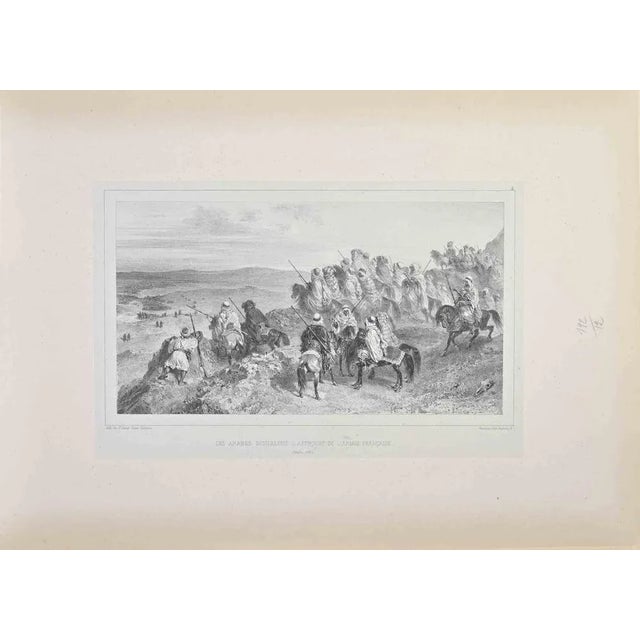 The Arabs Signal the Approach of the French Army is a lithograph created by Auguste Raffet in the 1860s. Signed in the...
