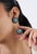 Art Deco 17ct Turquoise & Blue Sapphire Statement Earrings With Diamonds in 14k Gold- A Pair For Sale In New York - Image 6 of 17