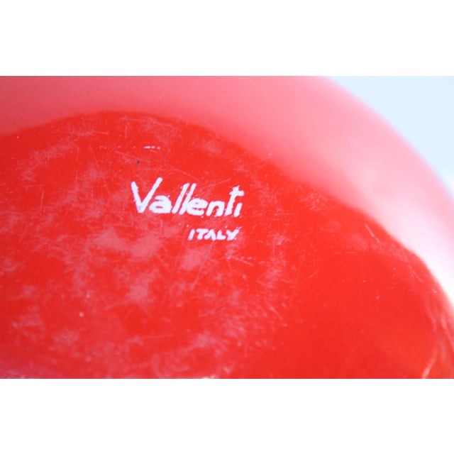 Red Vallenti Mid-Century Italian Ceramic Smoke Set For Sale - Image 8 of 9