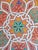 Salmon Color Hexagonal Hand-Painted Table For Sale - Image 4 of 6