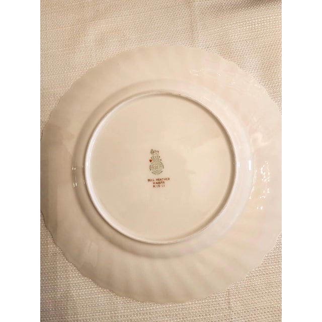 Ceramic Vintage Royal Doulton Bell Heather Dinner Plates- Set of 4 For Sale - Image 7 of 10