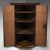 1750's Antique Bow Front Corner Cabinet For Sale - Image 4 of 9