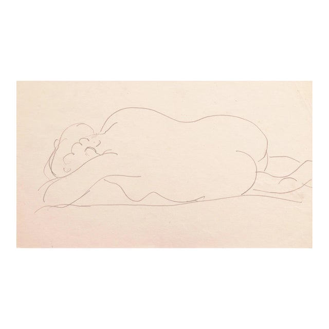 'Reclining Nude' by Victor Di Gesu, Paris, Louvre, Académie Chaumière Et Etrangères, Los Angeles County Museum of Art, San Francisco Art Association For Sale