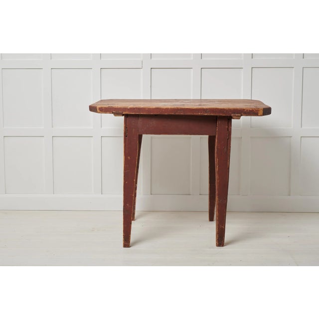 Antique Swedish Folk Art Table For Sale - Image 3 of 10