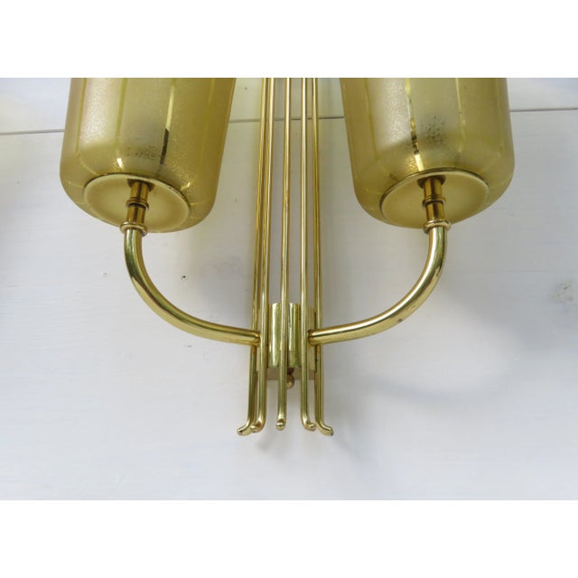 Large Brass Sconces, 1950s, Set of 2 For Sale - Image 14 of 18