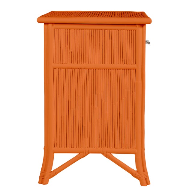 Not Yet Made - Made To Order Aruba One-Drawer Nightstand - Orange For Sale - Image 5 of 7