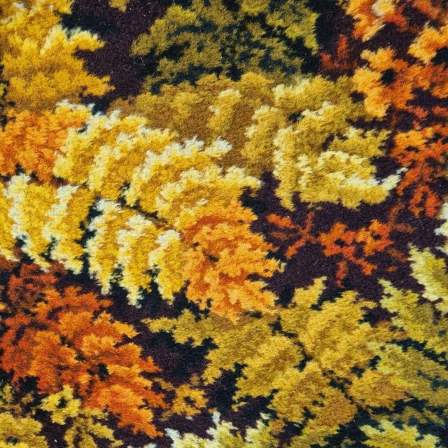 Vintage Palm Tree Pattern Wool Rug, 1960s For Sale - Image 9 of 18