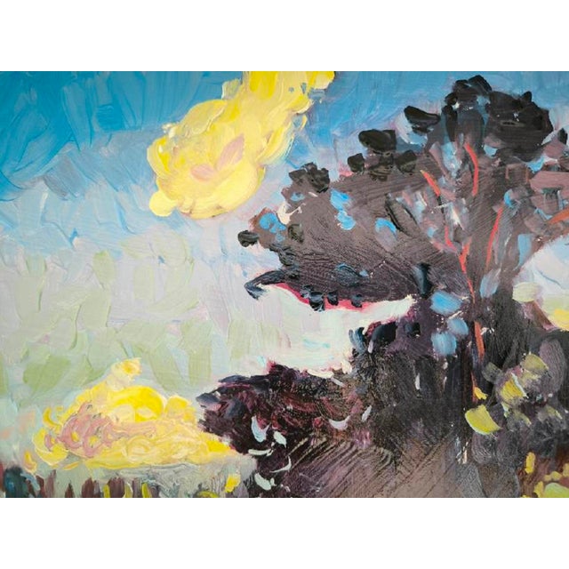 Linda Clerget, Sun on the Countryside, Oil, Framed For Sale - Image 4 of 12