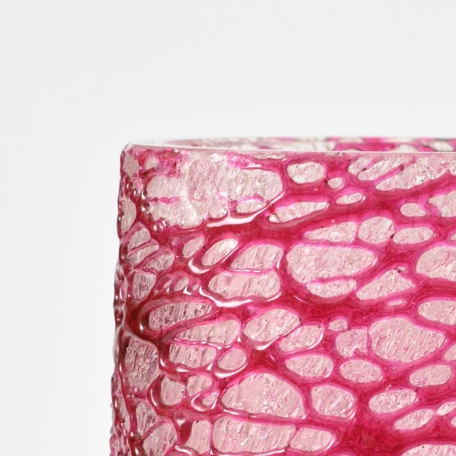 Red Threaded Glass Vase from Wilhelm Kralik Sohn, 1920s For Sale - Image 8 of 10