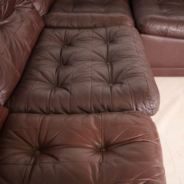 Modular Leather Sofa from Laauser, 1970s For Sale - Image 4 of 18