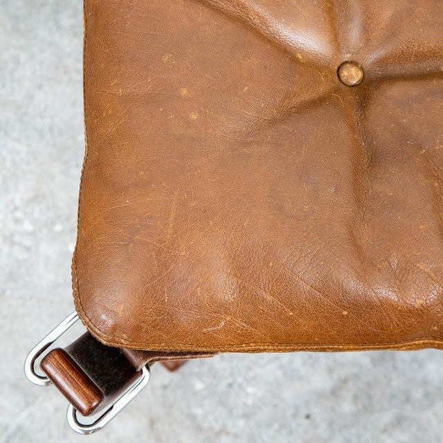 Mid Century Danish Modern Ottoman Foot Stool Sigurd Ressell Falcon Vatne Norway For Sale - Image 10 of 12