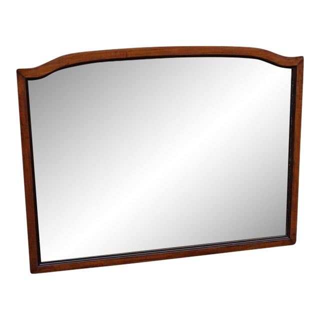 1920 English Style Wall Mirror, Cherry Wood, American Made. For Sale