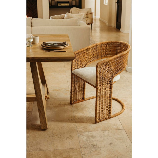 2020s Healdsburg Dining Chair with Boucle seat For Sale - Image 5 of 5