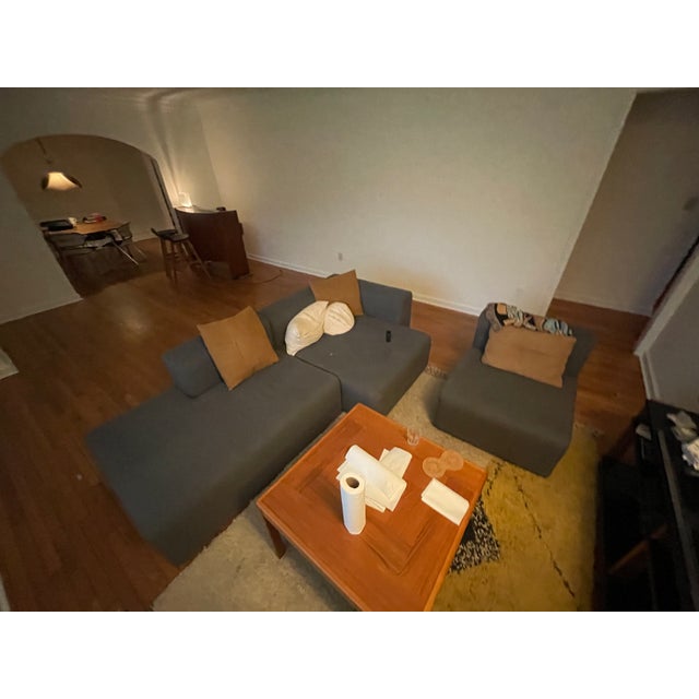 Hay Mags Low 3.5 Seat Sectional in Charcoal For Sale In Atlanta - Image 6 of 8