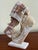 Contemporary Navajo Alabaster Chief Sculpture by Richard Silver, 1980s Gallery Scale - 13" For Sale - Image 3 of 12