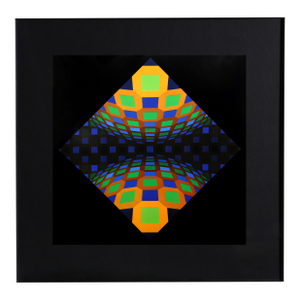 Victor Vasarely, Ondocto Re, Offset Lithograph