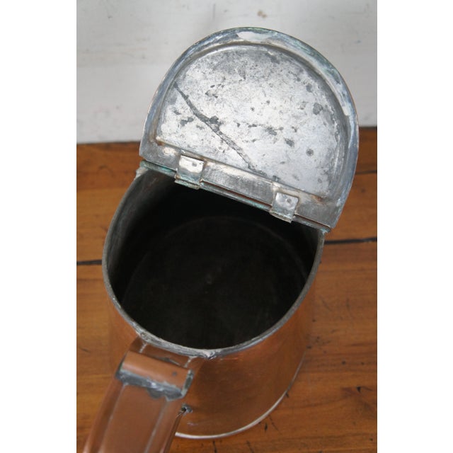 Mid 19th Century Antique 19th Century Copper Tea Kettle For Sale - Image 5 of 13