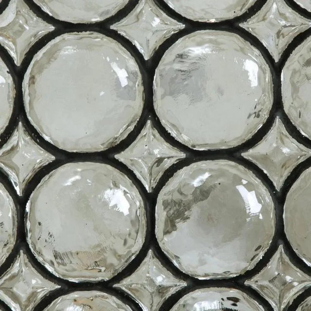 1960s Circle Iron and Bubble Glass Sconces from Limburg, 1960s, Set of 2 For Sale - Image 5 of 18