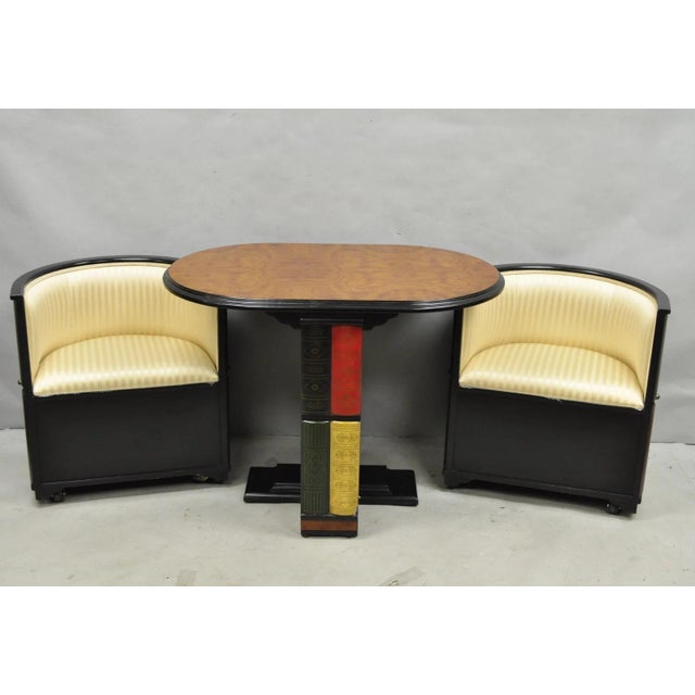 Traditional Design Toscano Nettlestone Library Ensemble Book Nesting Game Table Set - 3 PCS For Sale - Image 3 of 18