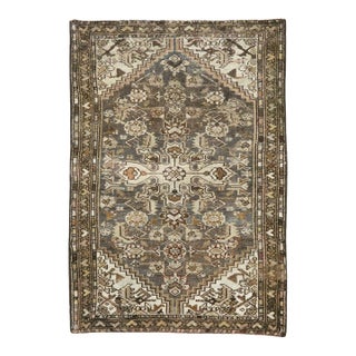 Galerie Shabab Collection Mid-20th Century Handmade Persian Malayer Throw Rug For Sale