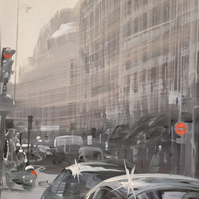 Paris Kerdalo, Faubourg Saint-Honoré, 2000s, Acrylic on Canvas For Sale - Image 9 of 18