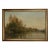 "On the Banks of the River" Contemporary Landscape Reproduction Print on Canvas, Framed 33.5 X22.5 For Sale - Image 4 of 4