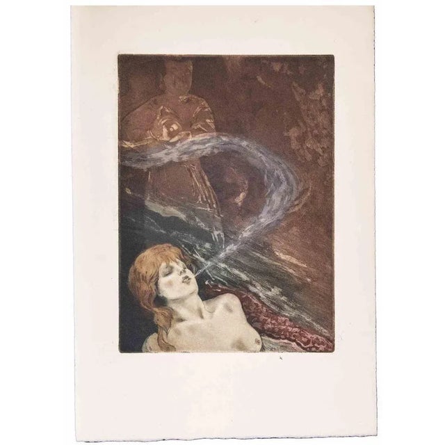 Opium Night is an Etching realized by Edouard Chimot in 1930s. The very beautiful artwork is in good condition. No...