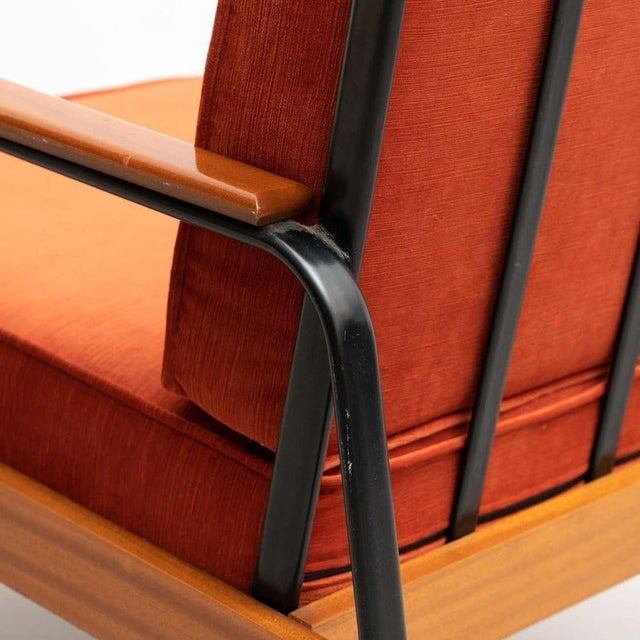 Vintage Easy Chair in the style of Jean Prouvé, 1950s, Set of 2 For Sale - Image 9 of 15