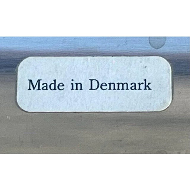 1990s Wave by Georg Jensen Royal Copenhagen Stainless Steel Paper Weight Stationary Pen Holder Trivet For Sale - Image 5 of 5