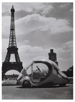 Robert Doisneau, Arzens' Electric Egg in Front of the Eiffel Tower, 1980, Silver Gelatin Print