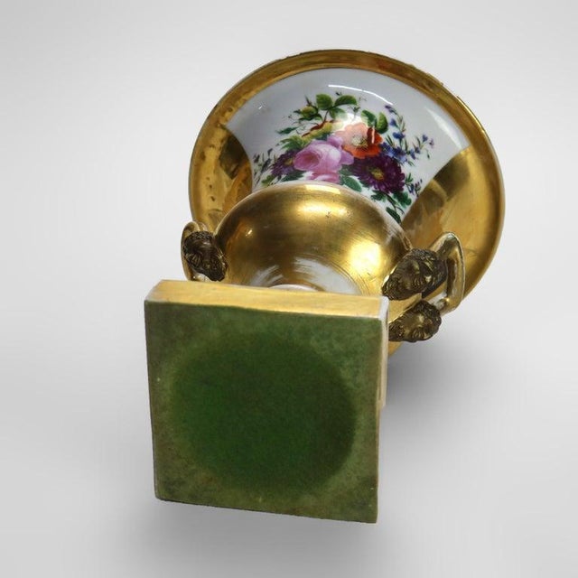 Pair of Antique Old Paris Porcelain Portrait Urns C1870 For Sale - Image 10 of 12