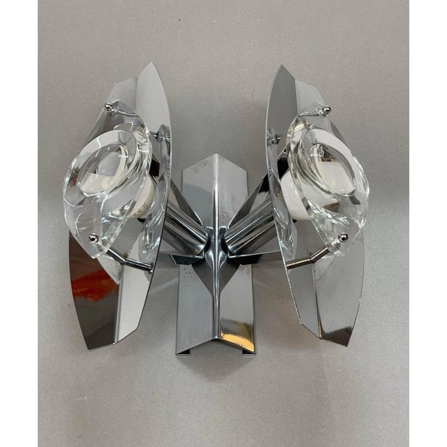 Mid-Century Italian Glass Sconce by Oscar Torlasco for Stilkronen, 1960s For Sale - Image 11 of 16