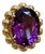 50 Carat Amethyst Cocktail Ring in Solid 18 Karat Yellow Gold 29 Grams For Sale