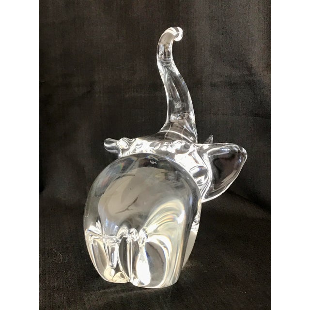 1960’s Steuben Crystal Elephant For Sale In Palm Springs - Image 6 of 12