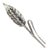 Vintage Italian Handmade Silver 800 Ear of Corn Figurine, Arezzo, 1980s For Sale