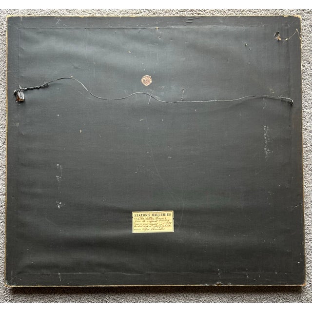 Antique Mezzotint Print Entitled ‘The Setting Sun’ by Alfred Skrimshire in Antique Gold & Black Frame For Sale In Philadelphia - Image 6 of 8