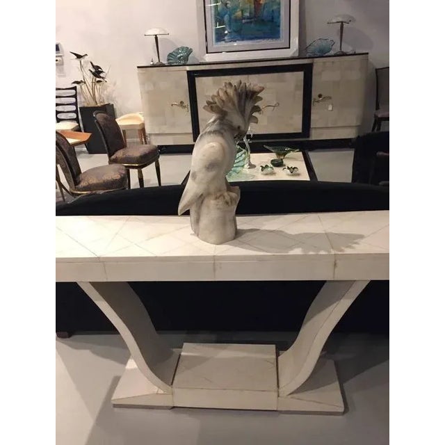 Parchment Console Table Art Deco Style For Sale - Image 10 of 10