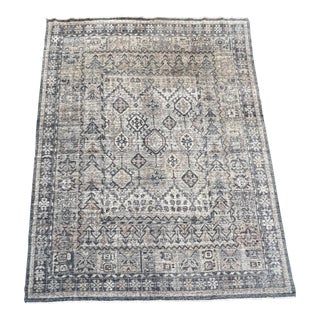 9ft × 11ft9in Lolol Heirloom Bone + Gray 100% Wool Area Rug For Sale