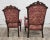 Antique Victorian Eastlake Fleur De Lis Upholstered Parlor Chairs For Sale In Kansas City - Image 6 of 10