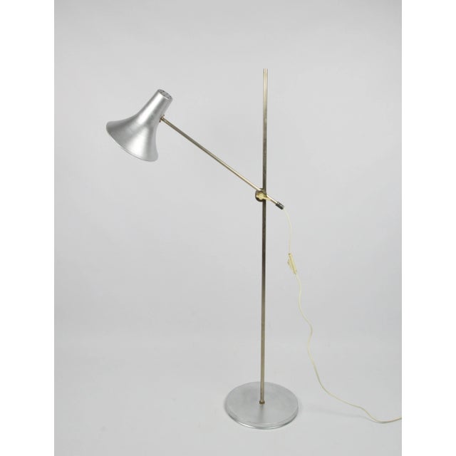 Silver Floor Lamp, 1970s, in Good conditions. Designed 1970 to 1979 European Plug (up to 250V).The wiring of this item may...