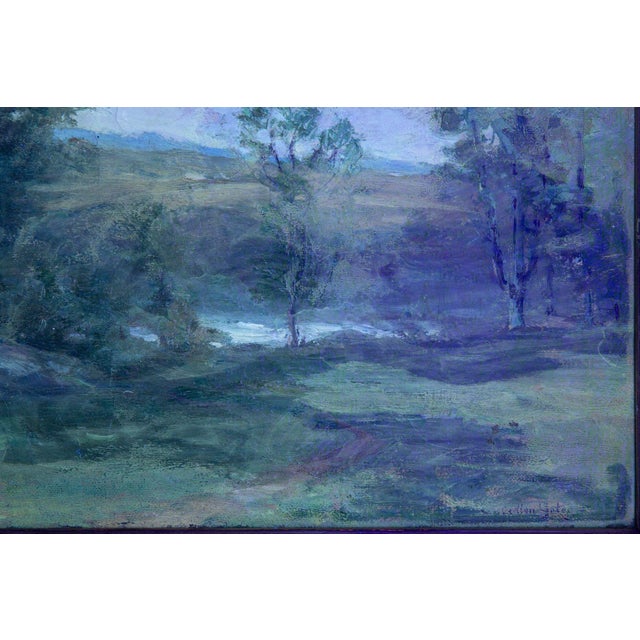 American Tonalist Impressionist Painting “Midsummer” by Cullen Yates For Sale - Image 18 of 18