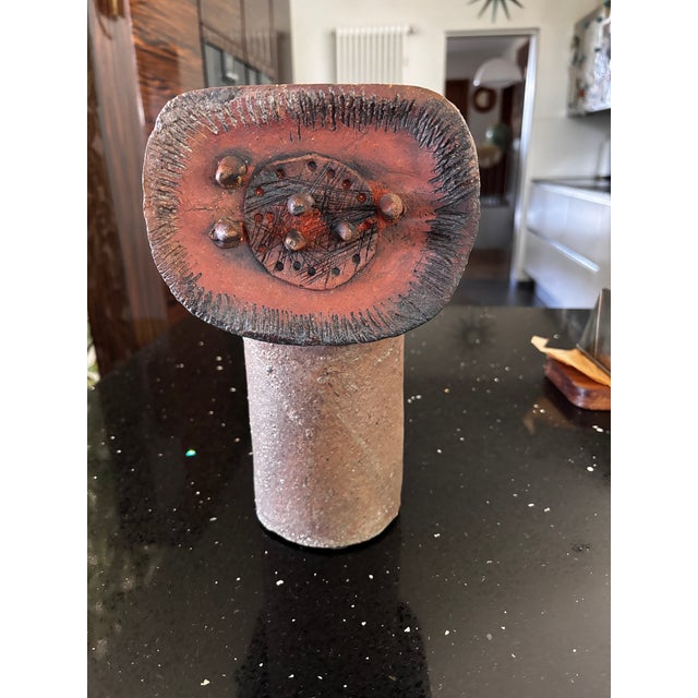 Brutalist Brutalist Vase from Gisbert & Barbara Haberland, Berlin, 1960 For Sale - Image 3 of 12