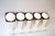 Iron and Acrylic Glass Wall Hooks, Vienna, 1950s, Set of 5, in Flawless conditions. Designed 1950 to 1959