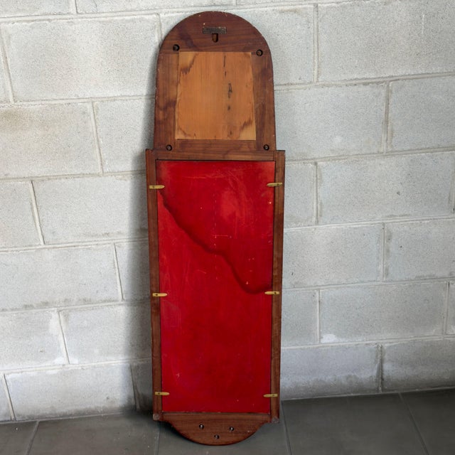 Antique Mirror with English Royal Coat of Arms, 1900s For Sale - Image 3 of 11